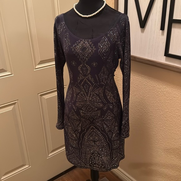 Sequin Dress/blue - Picture 1 of 5